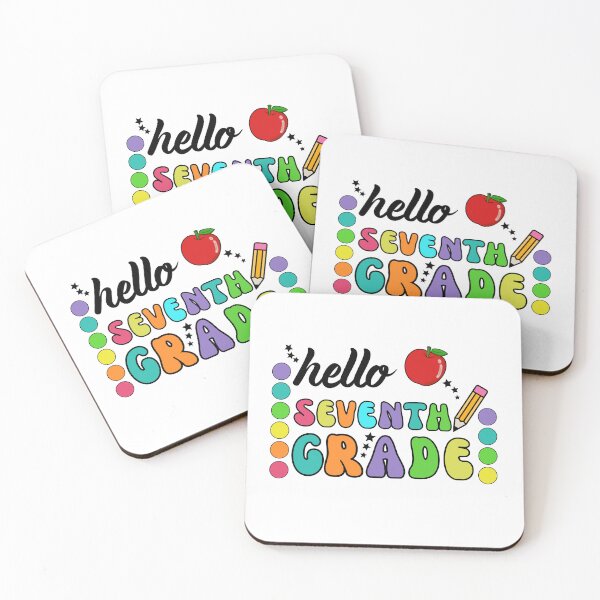 Item preview, Hello Seventh Grade designed and sold by The Sticker Spree  ⭐️⭐️⭐️⭐️⭐️.