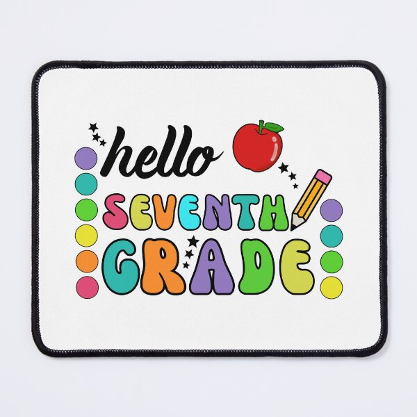 Item preview, Hello Seventh Grade designed and sold by The Sticker Spree ⭐️⭐️⭐️⭐️⭐️.