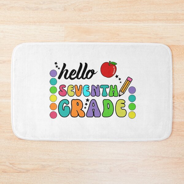 Item preview, Hello Seventh Grade designed and sold by The Sticker Spree  ⭐️⭐️⭐️⭐️⭐️.