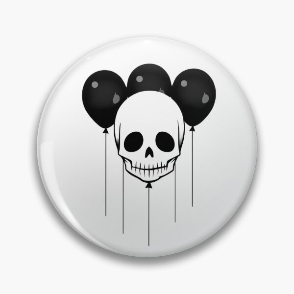 Item preview, Smiling Skull and Three Balloons  designed and sold by MarcinCollie.