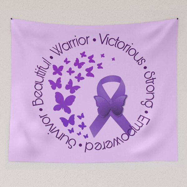 Item preview, Purple Ribbon with Butterflies designed and sold by Alondra.