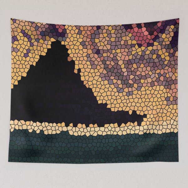 Item preview, Abstract Beach Ocean Mountain Pretty Sky Beach Vibes 2 of 4 designed and sold by Beachy.