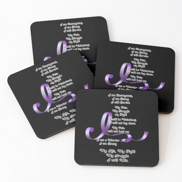 Item preview, Purple Ribbon with Encouraging Poem designed and sold by Alondra.