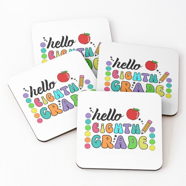 Item preview,  Hello Eighth Grade designed and sold by The Sticker Spree  ⭐️⭐️⭐️⭐️⭐️.