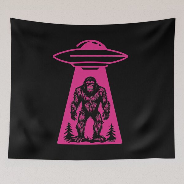 Item preview, Alien And bigfoot | Alien abduction | bigfoot silhouette | Bigfoot ufo designed and sold by Drzamag.