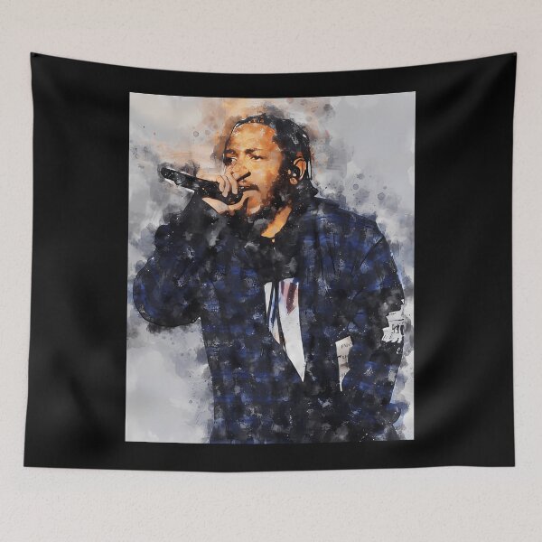 Item preview, KENDRICK LAMAR WITH WATERCOLOR PAINTING designed and sold by RufflesBainD.