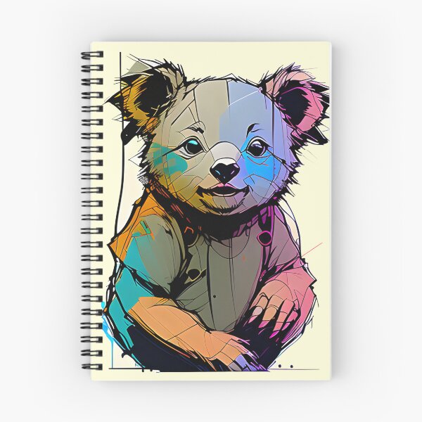 Item preview, Koala Bear Inkpunk Style with Yellow Background designed and sold by CJMarchese.