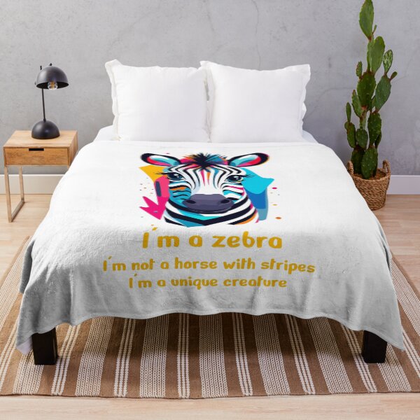 Item preview, I'm a zebra, I'm not a horse with stripes, I'm a unique creature designed and sold by IcalsaidArt.