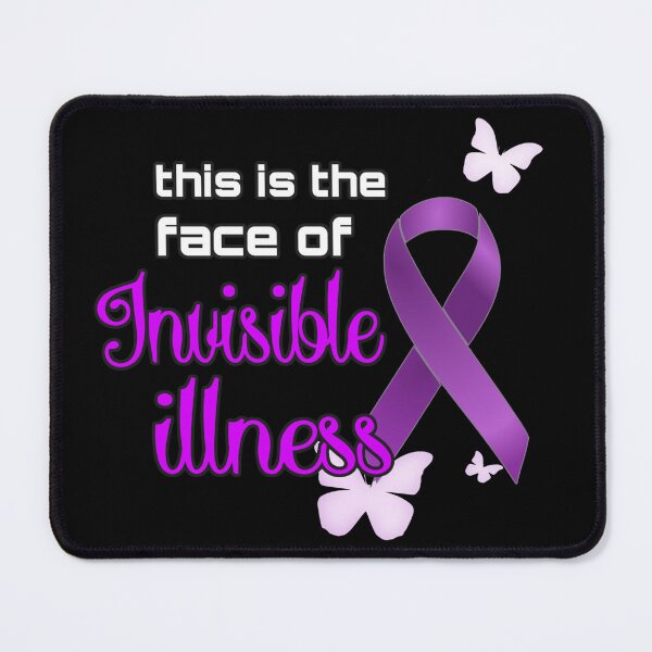 Item preview, This is the face of invisible illness Purple Ribbon designed and sold by Alondra.