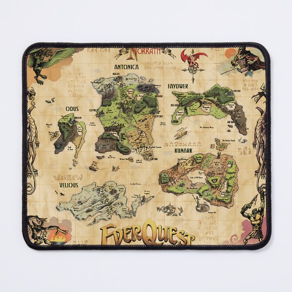 Item preview, Everquest World of Norrath Map  .   	 designed and sold by jaharsenist.