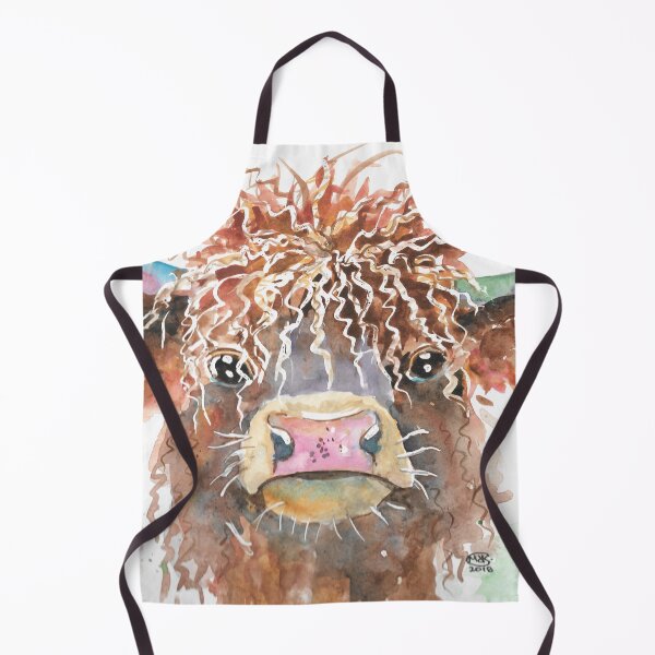 Item preview, Cute Highland Cow Portrait designed and sold by Marjansart.
