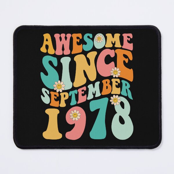 Item preview, Awesome Since September 1978 | Made In 1978 | Retro Groovy Birthday designed and sold by Christina-grich.