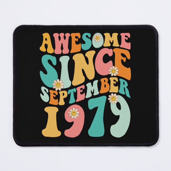 Item preview, Awesome Since September 1979 | Made In 1979 | Retro Groovy Birthday designed and sold by Christina-grich.