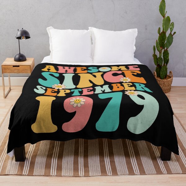Item preview, Awesome Since September 1979 | Made In 1979 | Retro Groovy Birthday designed and sold by Christina-grich.