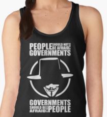 People Should Not Be Afraid of Their Governments Women's Tank Top