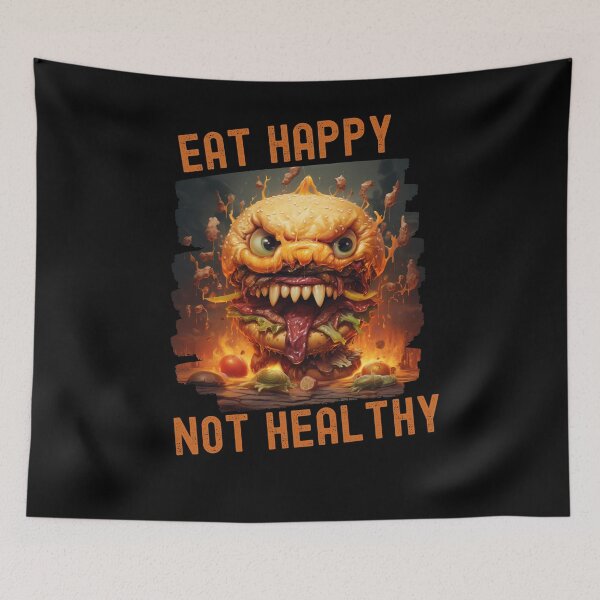 Item preview, Eat Happy not Healthy designed and sold by Chmielayka.