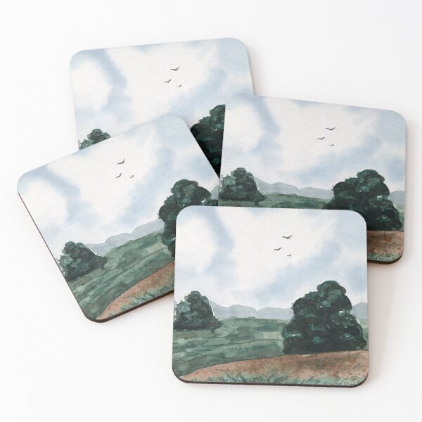 Item preview, Simple Landscape - Watercolor Painting designed and sold by Pattokarts.