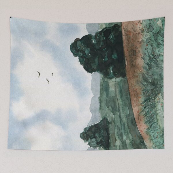 Item preview, Simple Landscape - Watercolor Painting designed and sold by Pattokarts.