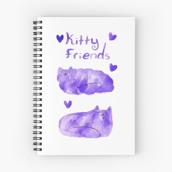 Item preview, Purple Watercolor Kitty Friends designed and sold by SaradaBoru.