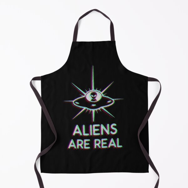 Item preview, UFO Aliens Are Real (Glitched) designed and sold by SpaceAlienTees.