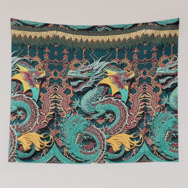 Item preview, Illustration for Radical '80s Dragons: Crochet Edition  designed and sold by Pickmash.