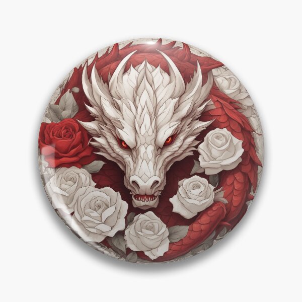 Item preview, White Dragon İn The Red Rose designed and sold by FrozenPolarBear.