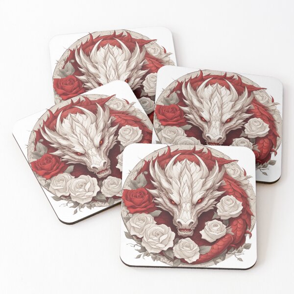 Item preview, White Dragon İn The Red Rose designed and sold by FrozenPolarBear.