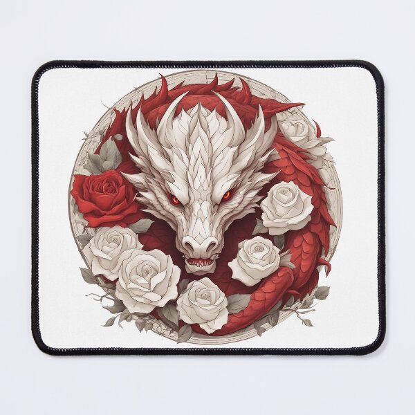Item preview, White Dragon İn The Red Rose designed and sold by FrozenPolarBear.