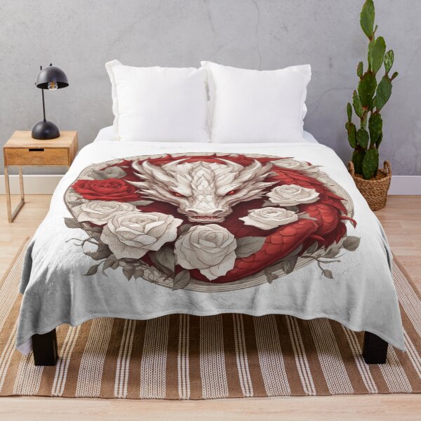 Item preview, White Dragon İn The Red Rose designed and sold by FrozenPolarBear.