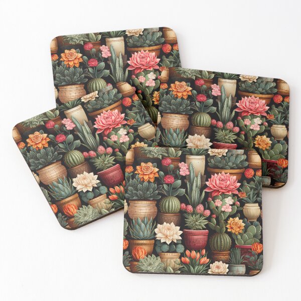 Item preview, Cacti pots. natural pattern designed and sold by the99thstudio.