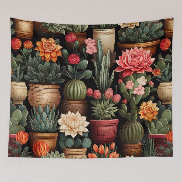 Item preview, Cacti pots. natural pattern designed and sold by the99thstudio.