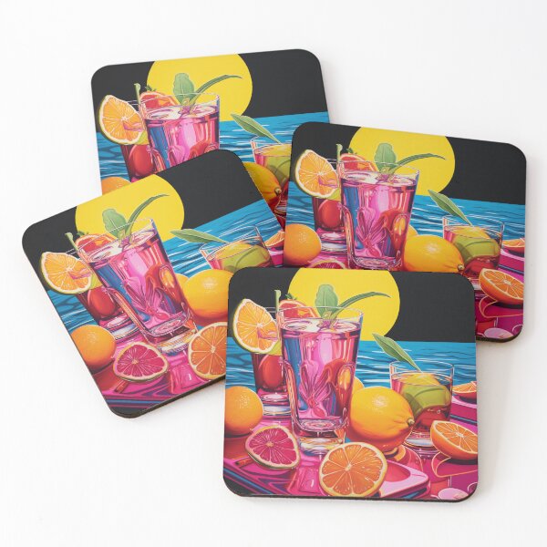 Item preview, Starlit Sip: Tropical Nights with a Fruitful Delight designed and sold by Moisky Art.