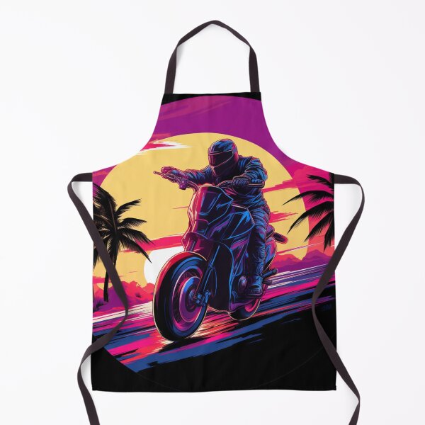 Item preview, Synthwave Sunset Biker designed and sold by HouseOfLyons.