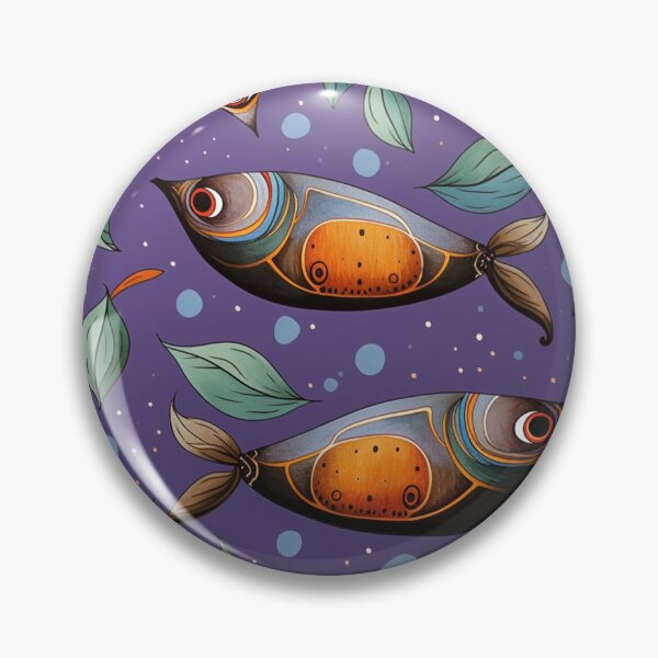 Item preview, "AUBERGINE FISH" BY HUNZINATOR designed and sold by HUNZINATOR.