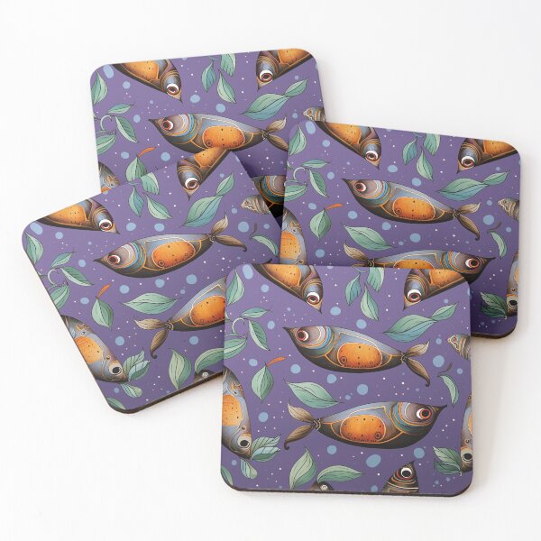 Item preview, "AUBERGINE FISH" BY HUNZINATOR designed and sold by HUNZINATOR.