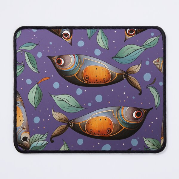 Item preview, "AUBERGINE FISH" BY HUNZINATOR designed and sold by HUNZINATOR.