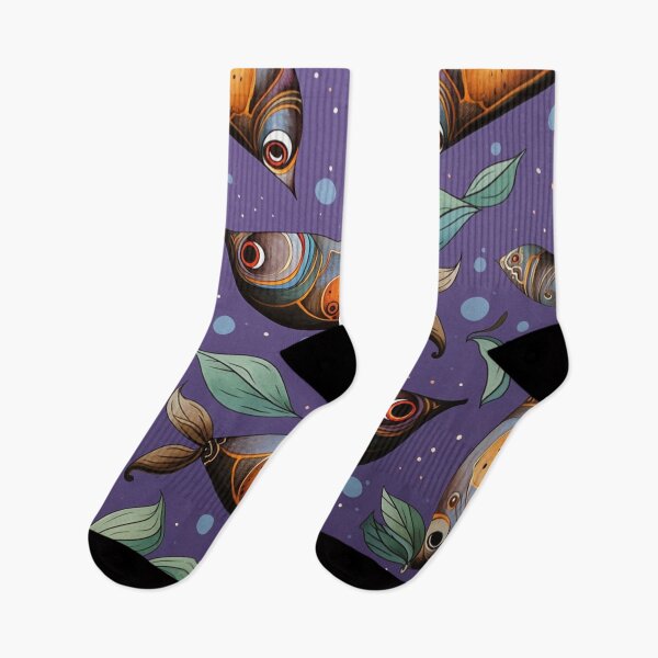 Item preview, "AUBERGINE FISH" BY HUNZINATOR designed and sold by HUNZINATOR.