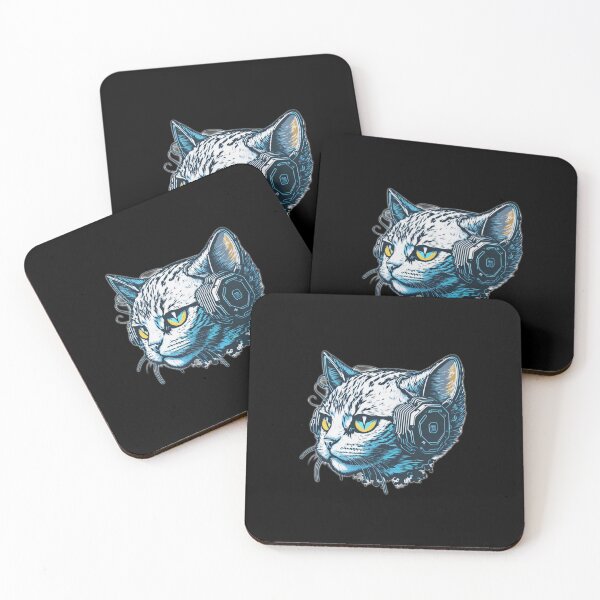 Item preview, Cat with headphones designed and sold by Tony ⭐⭐⭐⭐⭐.