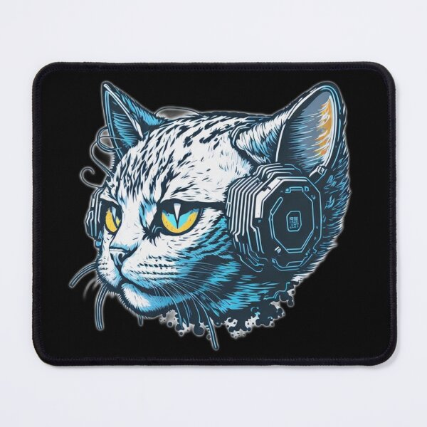 Item preview, Cat with headphones designed and sold by Tony ⭐⭐⭐⭐⭐.