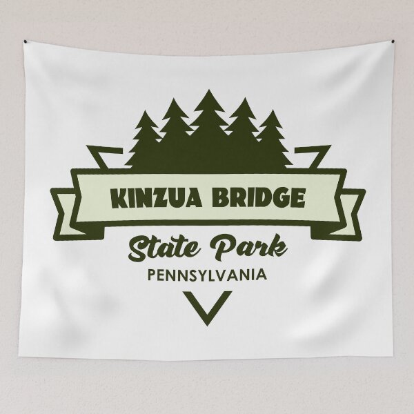 Item preview, Kinzua Bridge State Park Pennsylvania Trees And Ribbon designed and sold by bivenart.
