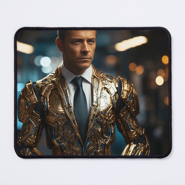 Item preview, Cybernetic Financial Mediator - AI-Human Finance Negotiator designed and sold by TheBrainArt.