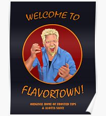 Welcome to Flavortown Guy Fieri Poster