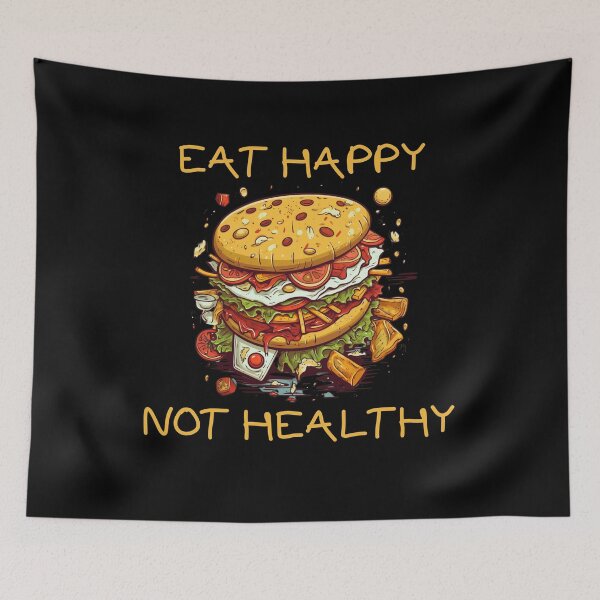 Item preview, Eat Happy not Healthy designed and sold by Chmielayka.