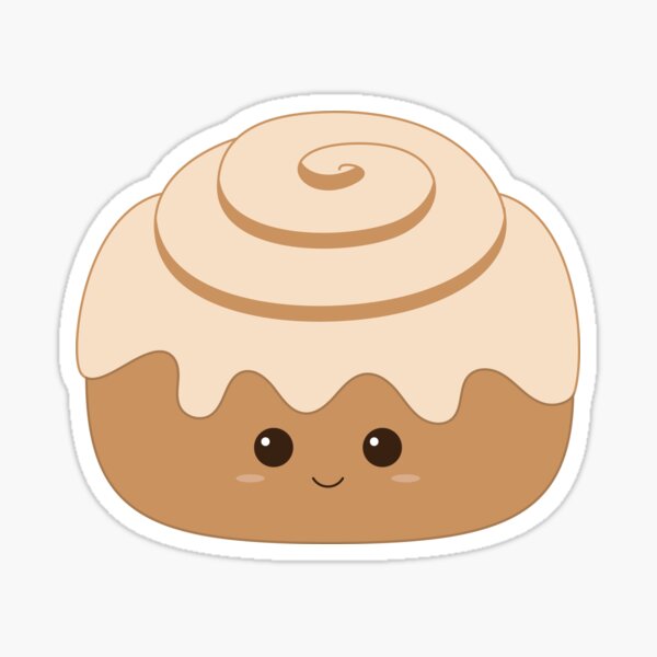 Cinnamon Roll Sticker for Sale by HomebrewLipLab