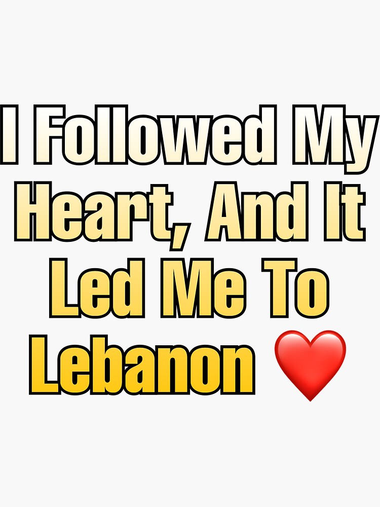 Thumbnail 3 of 3, Sticker, It Led me to Lebanon designed and sold by Naim Halawi.