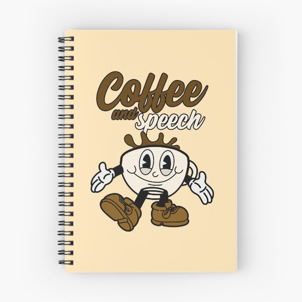 Item preview, Coffee and Speech :Cute cartoon coffee cup designed and sold by ImaginarStore.