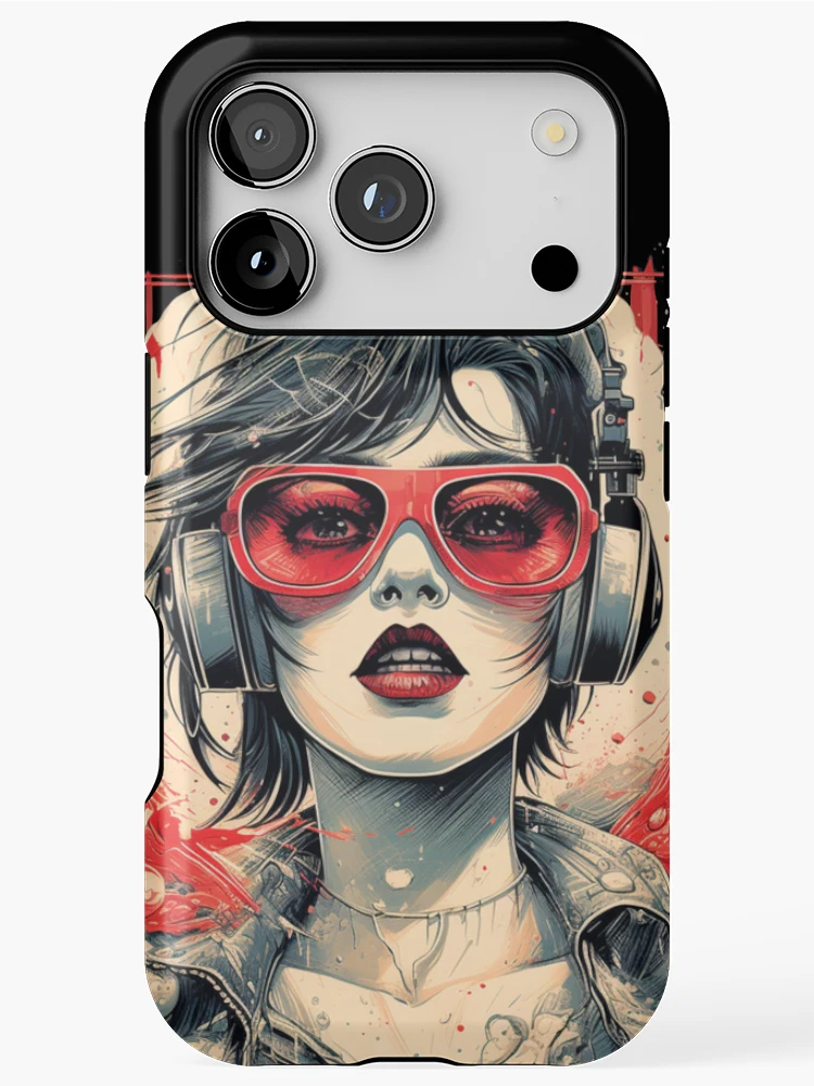 Thumbnail 1 of 4, iPhone Case, Explosive Soundwaves designed and sold by PrintDesignLab.