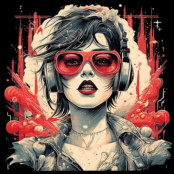 Artwork thumbnail, Explosive Soundwaves by PrintDesignLab