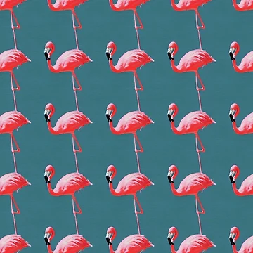 Artwork thumbnail, Flamingo pattern by A-shell