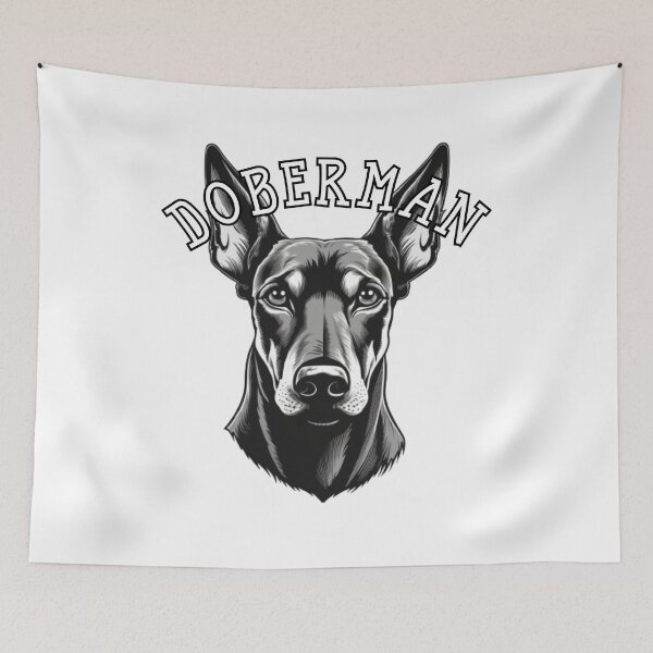 Item preview, natural ear Doberman designed and sold by Tee Studio.